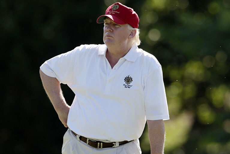 ABD can derdinde Trump golf derdinde
