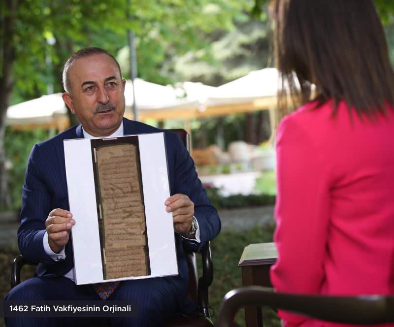 Çavuşoğlu Dünyaya duyurdu: İşte Sultan Fatih’in Ayasofya Vakfiyesi tercümesi