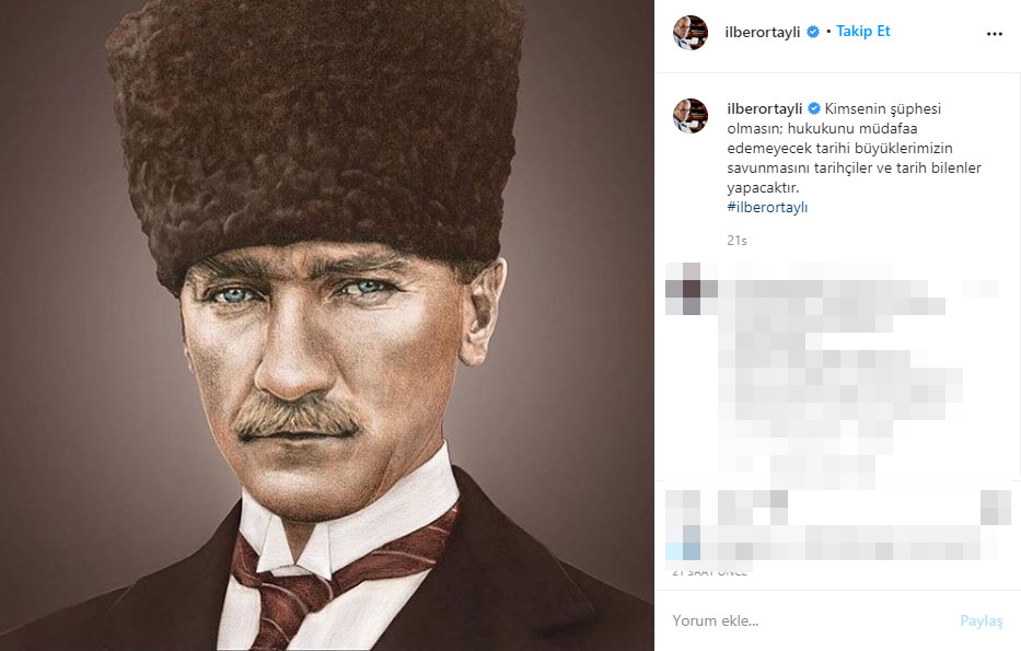 Atatürk’le ilgili skandal sözlere İlber Ortaylı’dan cevap