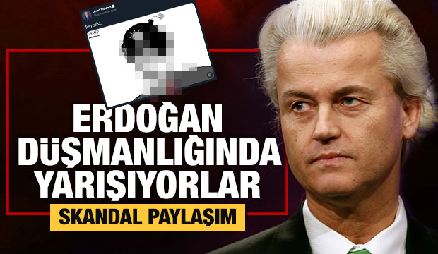 Geert Wilders’dan kabul edilemez skandal Erdoğan paylaşımı