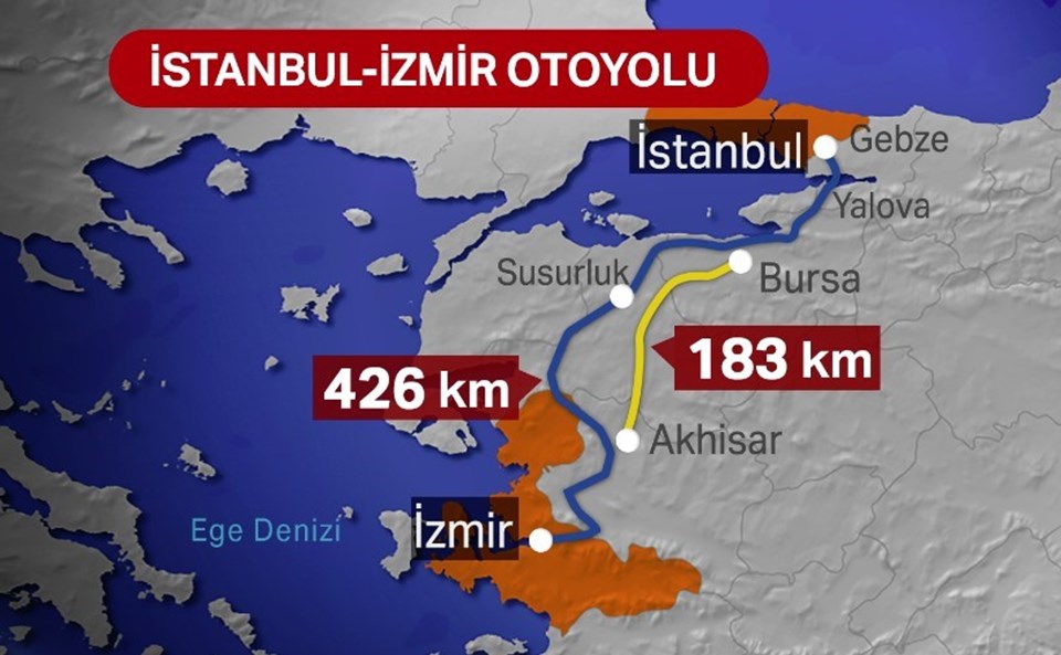 İzmir Otoyolu’nda Devletin kasasına girecek 568 milyon TL şirkete bırakıldı