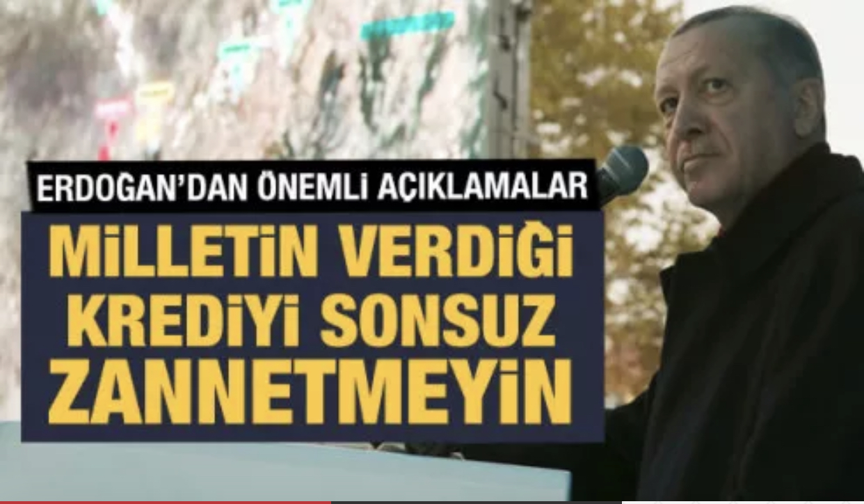 Cumhurbaşkanı Erdoğan’dan  tüm yetkililere çok anlamlı bir uyarı geldi