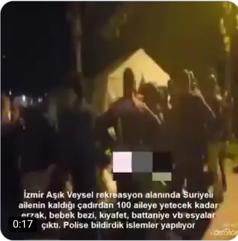 Suriyeliler İzmir depreminde erzakları çalmaya başladı!