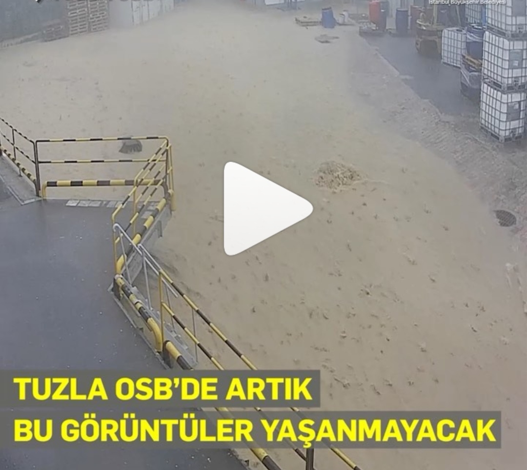 Ekrem İmamoğlu Tuzla organize sanayi bölgesi sel sorunun çözdü, akpartide kriz!