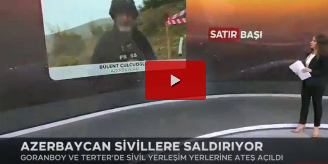 TRT’de Azerbaycan skandalı, Azerbaycan Sivillere Saldırıyor!