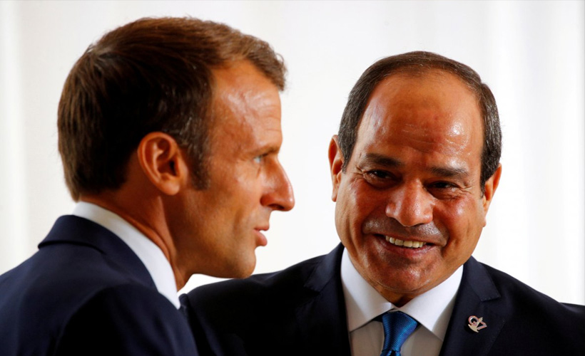 Macron Sisi’yi ağırladı Türkiye’yi hedef tahtasına koydu