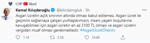 CHP Asgari ücret için hükumeti sıkıştırıyor! Kampanya başlattı! Ak troller karşı çıktı!