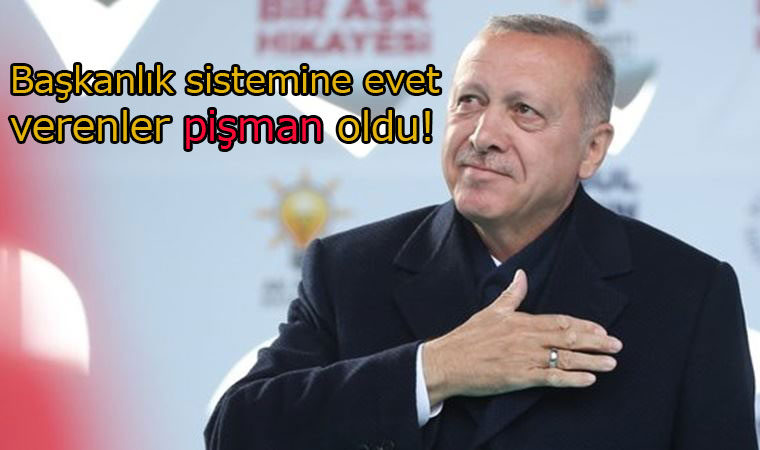 MetroPoll anketinden Erdoğan’a kötü haber, Başkanlık sistemine evet verenler pişman oldu!