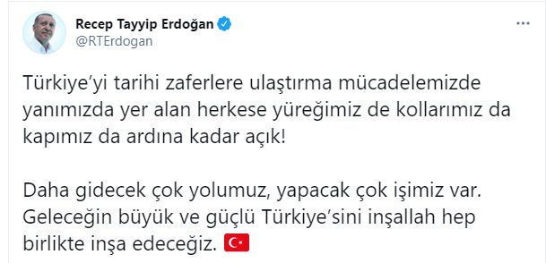 Başkan Erdoğan’dan ‘Güçlü Türkiye’ mesajı ! Sosyal medyadan ‘ErdoganınYanındayız’ cevabı