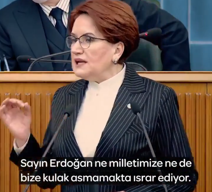 Meral Akşener: Milletinden kopmuş eşin dostun derdine düşmüş Erdoğan!