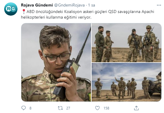 ABD’den terör örgütü PKK/YPG’ye ‘helikopter eğitimi’ veriliyor! Askerler incirlikten gidiyor!