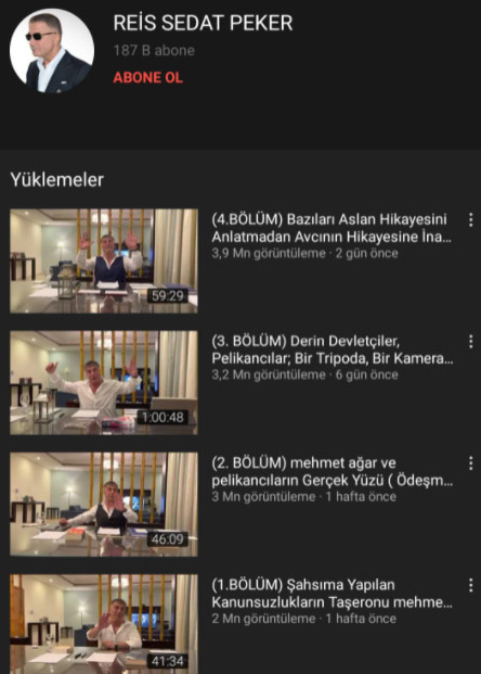 Youtube, 6. video sonrası Sedat Peker'in kanalına 'onay' verdi ama nasıl?