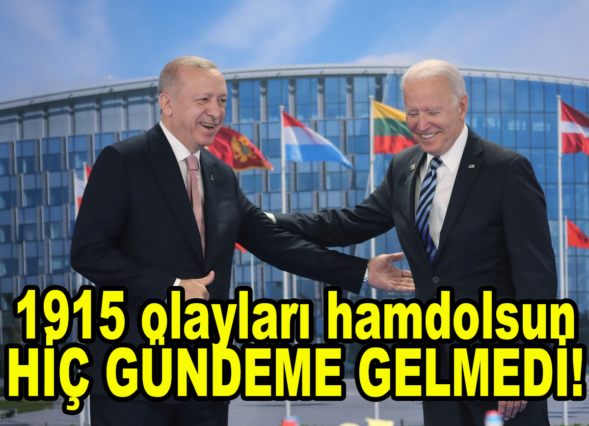 Cumhurbaşkanı Erdoğan Dünya Lideri Joe Biden ile görüşmesi sonrası 1915 olayları açıklaması!