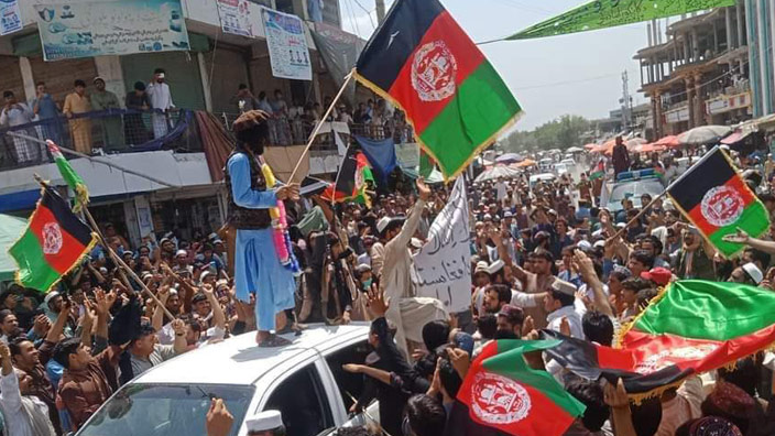 Afganistan’da halk Terörist Radikal İslamcı İhvancı Taliban’a karşı ayaklandı, Darbeci Terörist Taliban Halka ateş açtı!