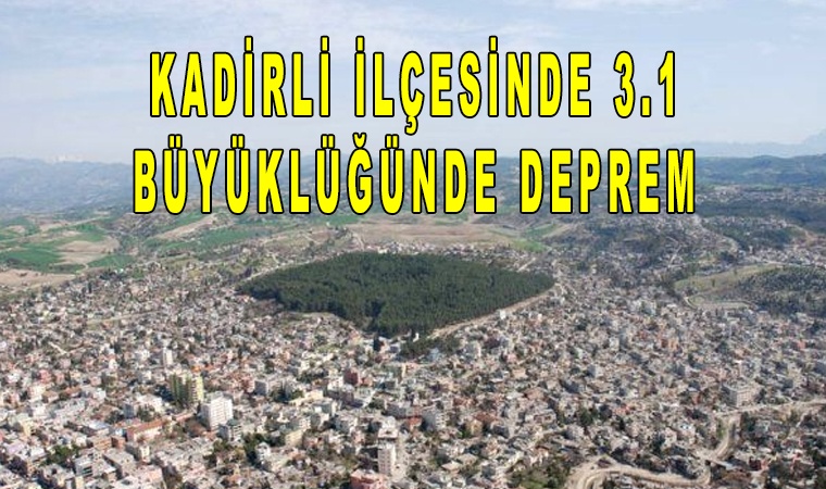 Osmaniye’nin Kadirli ilçesinde 3.1 büyüklüğünde deprem meydana geldi