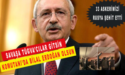 Savaşa TÜGVA'cılar gitsin komutanı da Bilal Erdoğan olsun