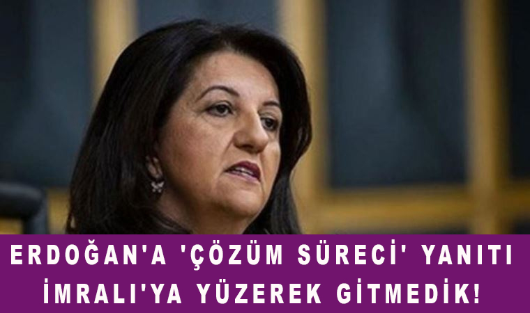 HDP’li Pervin Buldan’dan Erdoğan’a ‘çözüm süreci’ yanıtı: İmralı’ya yüzerek gitmedik!
