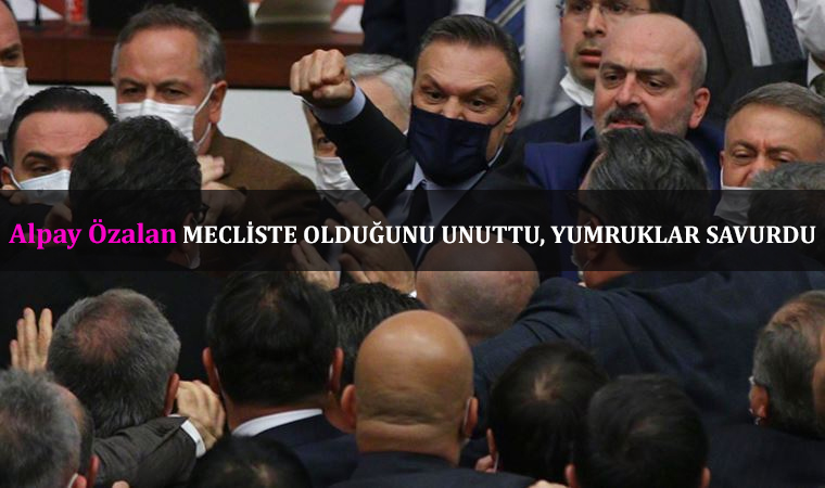 Ak partili Alpay Özalan, CHP’li vekillere yumruk savurdu!