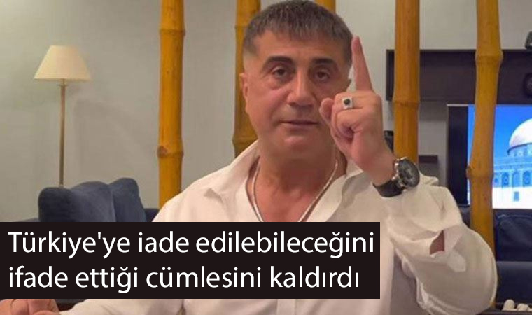 El Cezire’nin ‘Sedat Peker gözaltında’ ikilemi! Türkiye’ye iade edilebileceğini ifade ettiği cümlesini kaldırdı
