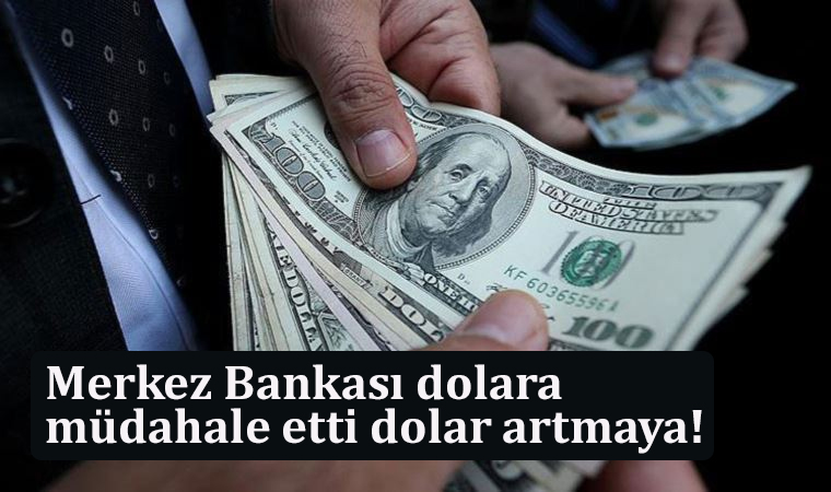 Merkez Bankası dolara müdahale etti dolar artmaya!