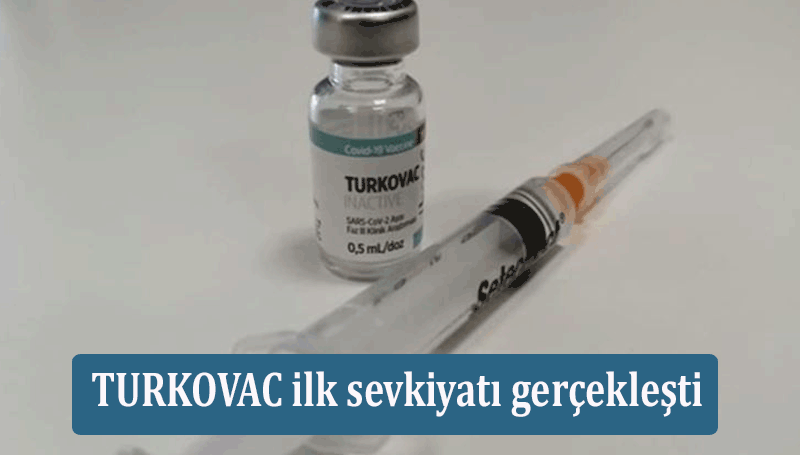 TURKOVAC aşılarının üretim tesisinden Halk Sağlığı depolarına ilk sevkiyatı gerçekleşti