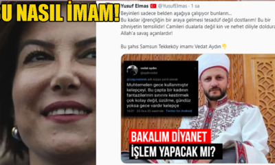 Samsun Tekke Köy İmamı Vedat Aydın'dan nefret dolu Sedef Kabaş Paylaşımı!
