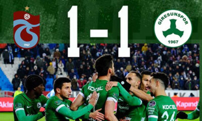 Trabzonspor 1 Giresunspor 1 maç sonucu Giresun pes etmez!