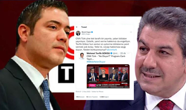İBB Sözcüsü Murat Ongun’dan CNN Türk’e sert tepki, Tevfik Göksu’nun yalanlarına cevap vereceğiz!