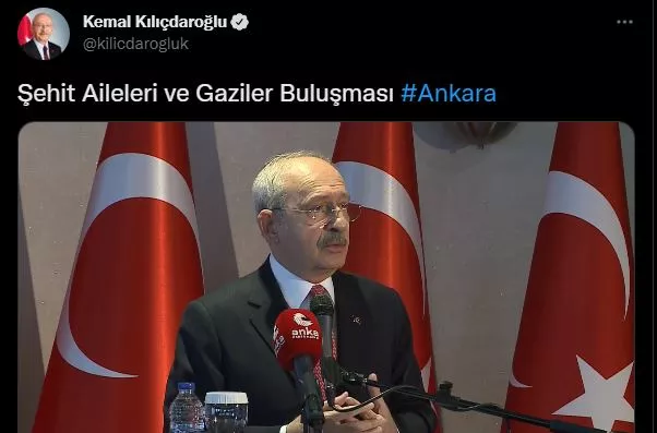 HDP’li Demirtaş’a özgürlük talep eden Kılıçdaroğlu, Şehit ve gaziler buluşmasına katıldı