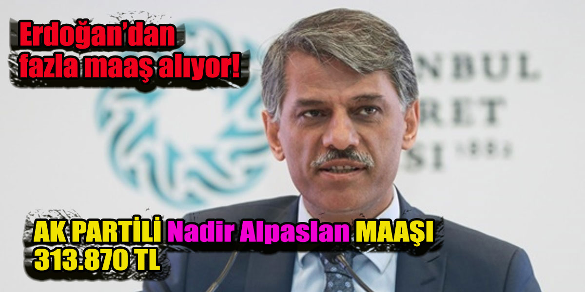 Ak Partili Kültür ve Turizm Bakan Yardımcısı Nadir Alpaslan’ın Maaşı! Erdoğan’ı geçti!