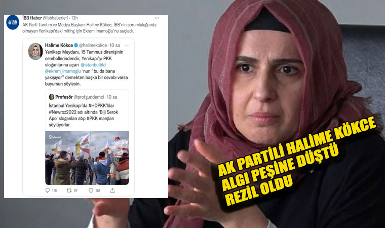 Ak Partili Halime Kökce Nevruz Skandalı! Yenikapı’daki miting için Ekrem İmamoğlu’nu suçladı