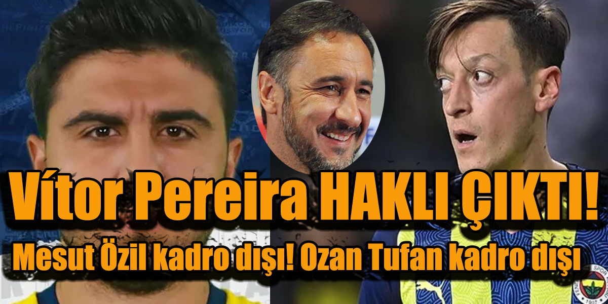 Fenerbahçe Başarısız iki futbolcu için karar verdi! Mesut Özil kadro dışı! Ozan Tufan kadro dışı bırakıldı!
