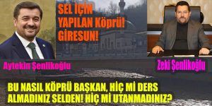 Ak Parti Giresun Belediye başkanı Aytekin Şenlikoğlu , Dereli Belediye başkanı Zeki Şenlikoğlu