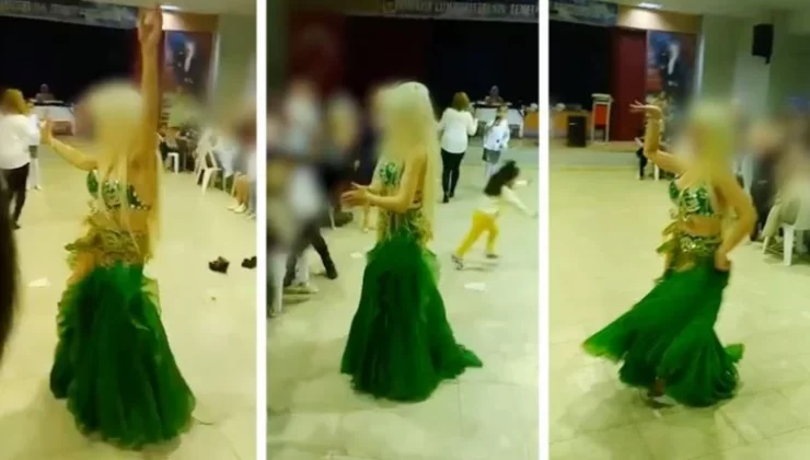 Bursa’da Çalı İmam Hatip Ortaokulu’na ait salonda dansöz oynatıldı