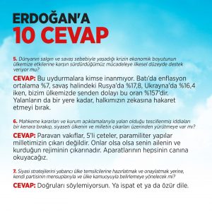 Kemal Kılıçdaroğlu Erdoğan'ın 10 sorusuna cevap