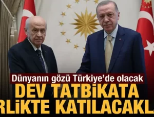 Cumhurbaşkanı Erdoğan ile Ülkücü lider Bahçeli birlikte EFES-2022 Tatbikatı’na katılacak