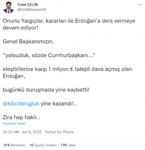 erdoğan dava