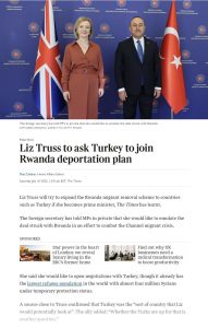 İngiltere Başbakan Adayı Liz Truss: Seçimi kazanırsam Göçmenleri Türkiye'ye göndereceğim