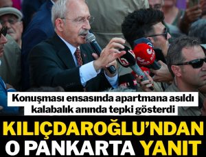 Kılıçdaroğlu’ndan, kendisini eleştiren o pankarta yanıt: Birileri panik içinde