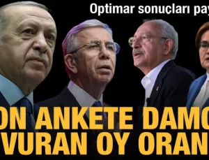 Optimar’ın yaptığı en son anket sonuçları açıklandı: Cumhurbaşkanı Erdoğan açık ara birinci!