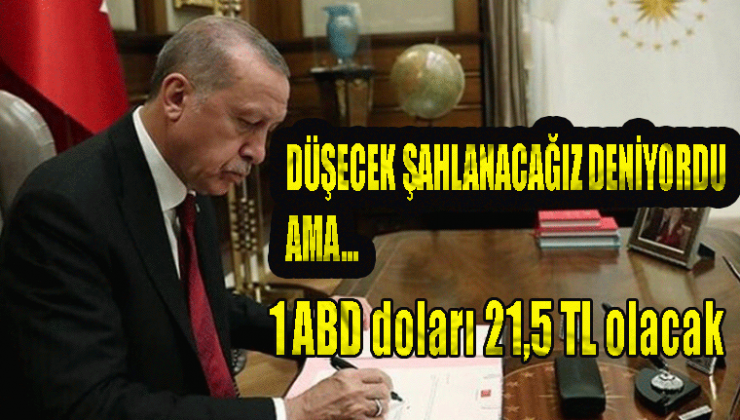 2023-2025 dönemi genelgesi: Erdoğan imzaladı 1 dolar 21,5 TL olarak kullanılacak