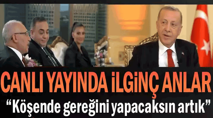 Erdoğan: Valla Abdulkadir Bey, artık köşenden gereğini yapacaksın. Ahmet Bey yapıyor bak!