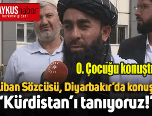 Terörist Taliban Sözcüsü Zabihullah Mücahid, Diyarbakır’da konuştu: Kürdistan’ı tanıyoruz