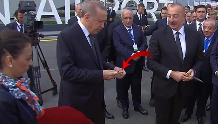 Açılış törenine damga vurdu! Erdoğan’ın “Makas altın değil mi?” sorusuna Aliyev’den gülümseten yanıt