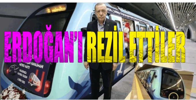 Erdoğan metro açılışın ‘da rezil oldu! Kaybetmeyi sindiremedi!