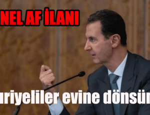 Beşar Esad Af ilanı verdi Milyonlarca Suriyeliyi ilgilendiriyor!