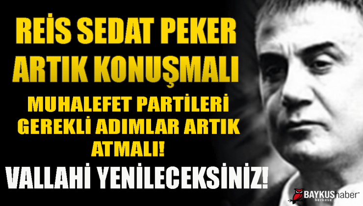 Reis Sedat Peker için sevenleri sosyal medyada #SedatPekerkonussun!