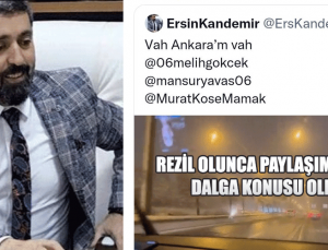 Ankara İl Yönetim Kurulu Üyesi Ersin Kandemir, vah Ankara’m vah dediği tweeti sildi rezil oldu!