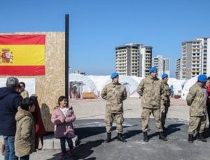 İspanyol ekipler deprem bölgesinde çalışmaları sürdürüyor