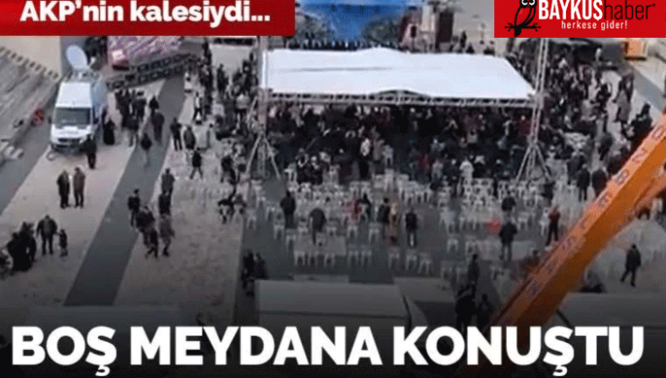 Erdoğan’ı kahredecek görüntüler: Bakan boş meydana seslendi! Sivas’ı AK Parti kaybetti!